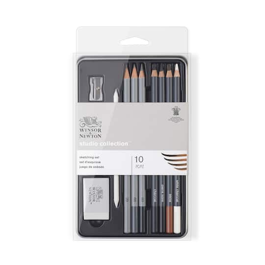 Winsor &#x26; Newton&#x2122; Studio Collection&#x2122; Sketching Pencil 10pc Tin Set